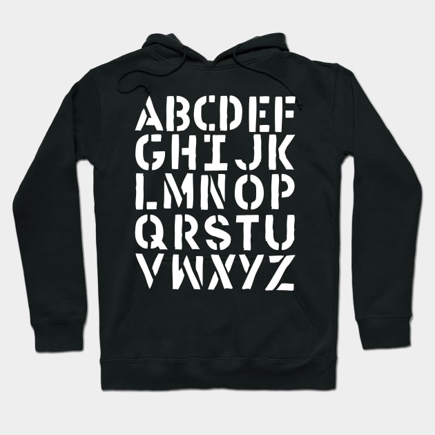 ABC alphabet Hoodie by gustavoscameli